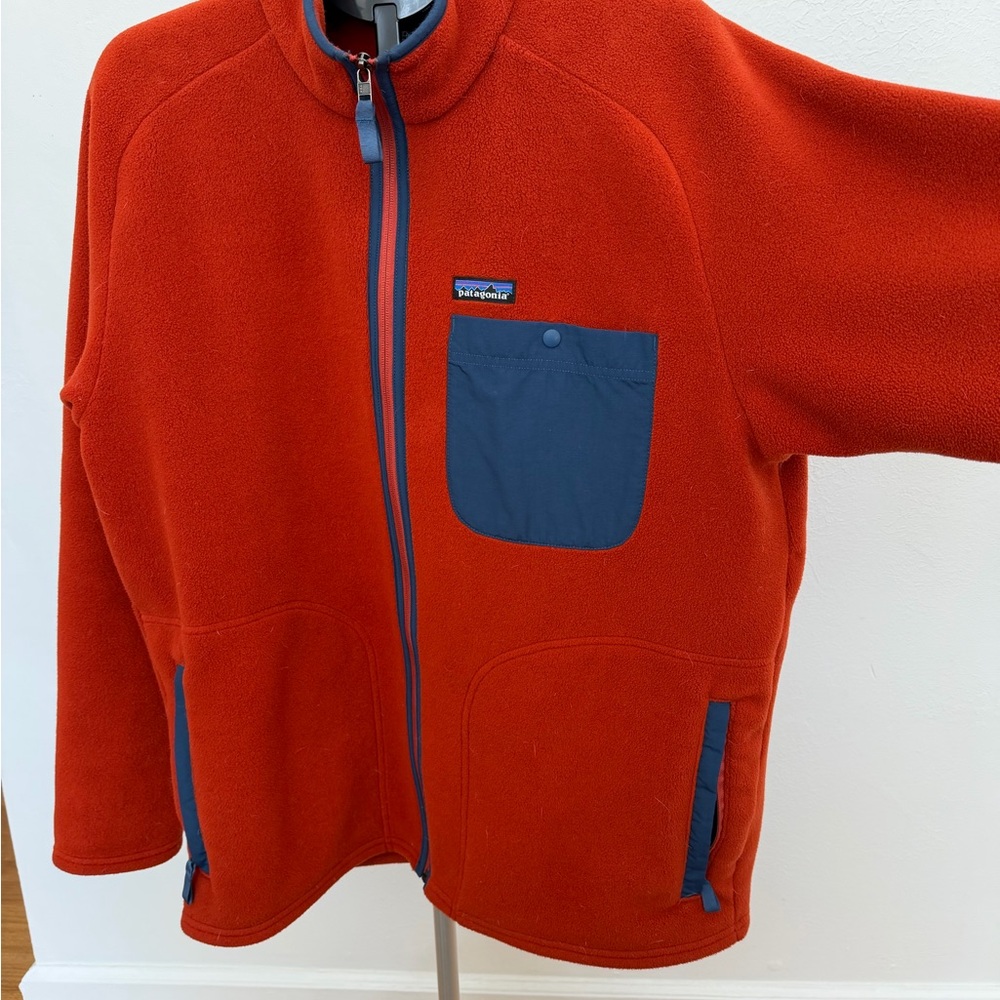 Patagonia Synchilla Fleece Jacket with Navy Accents - Picture 2 of 5